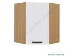 SEMI LINE Шафа навісна кутова BRW Польща U-60-72 біла