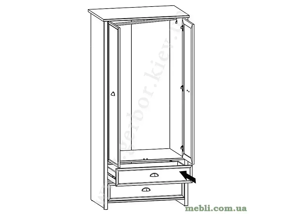 CANNET Шафа BRW Польща 2D2S