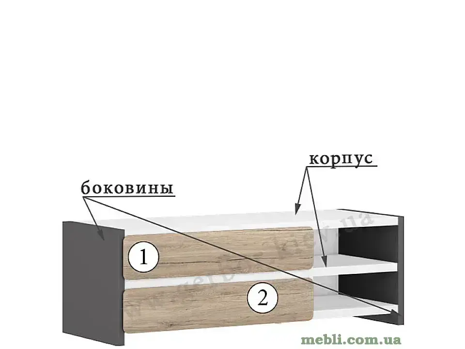 POSSI Тумба ТВ RTV2S-514 BRW Польща