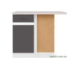 JUNONA LINE Тумба кутова права DNW-100-82P BRW Польща колір-сірий