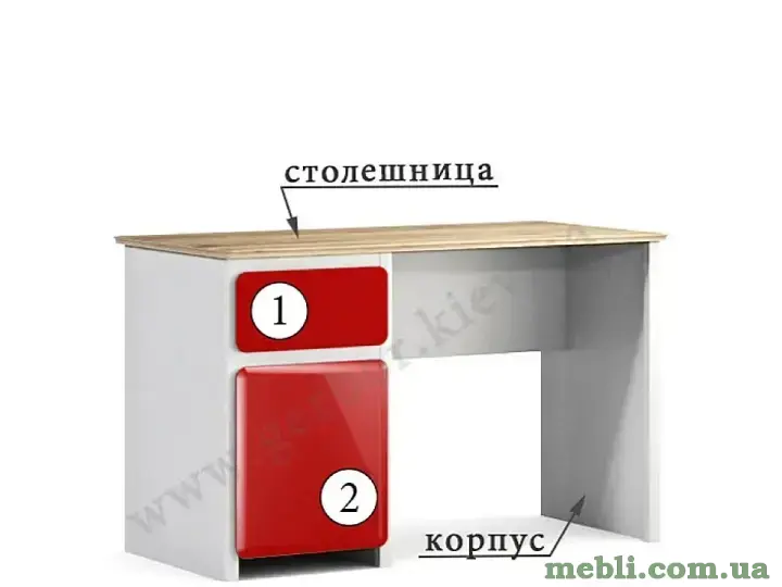 POSSI Стіл письмовий BIUS-8-12 BRW Польща