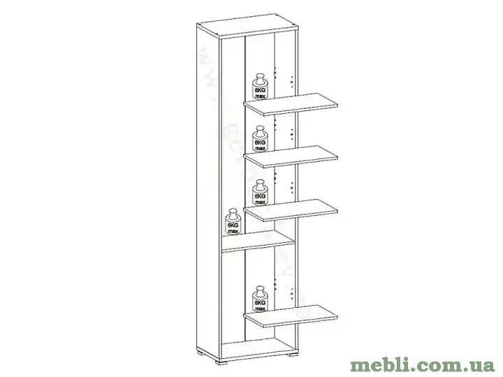 OFFICE LUX Стелаж 53-220 BRW Польща