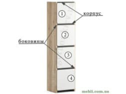 POSSI Пенал 4D-20-5 BRW Польща