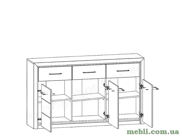KOEN 2 Комод 3D3S BRW Польща