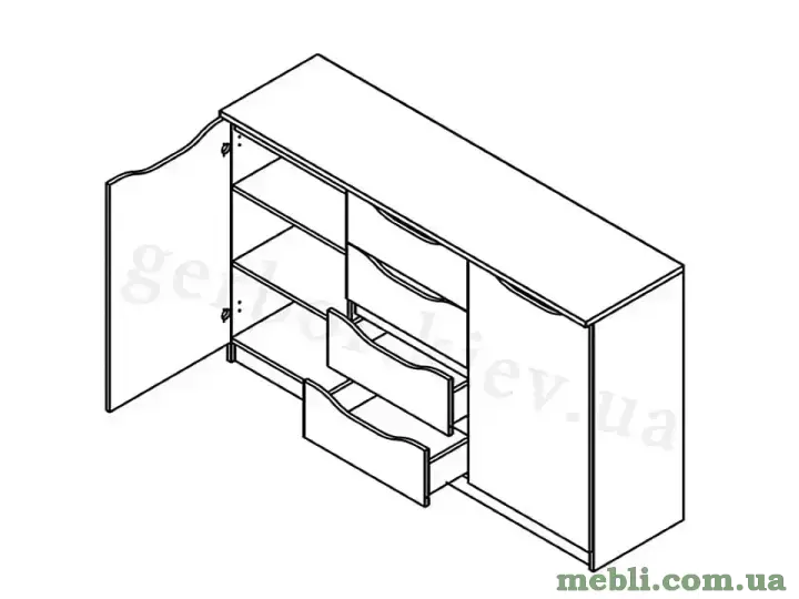 СМАЙЛ Комод 2D4S Гербор