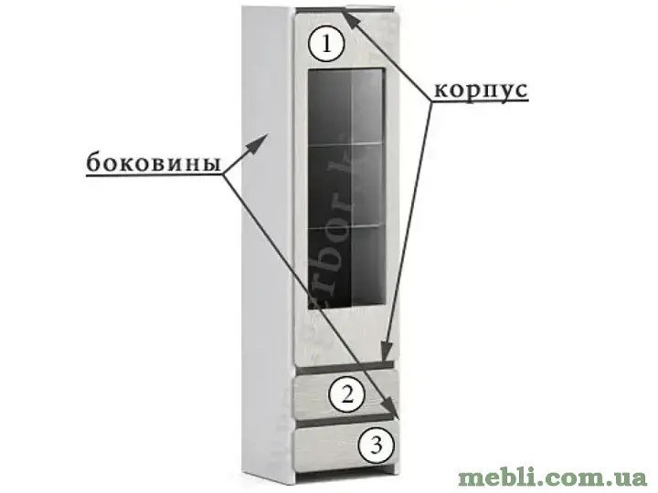 POSSI Вітрина 1W2S-20-5 BRW Польща