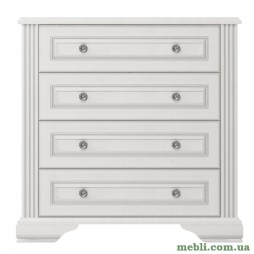 Комод в спальню Гербор Вайт 4S_90 (телескопи) Ясен сніжний/Сосна срібна