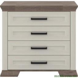 Комод в спальню Гербор Марсель KOM4S Ясен сніжний/Дуб сонома трюфель