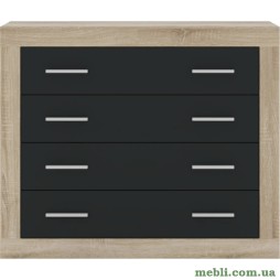 Комод в спальню Гербор Сара KOM4S Дуб сонома/Антрацит