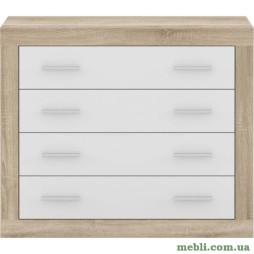 Комод в спальню Гербор Сара KOM4S Дуб сонома/Німфея альба