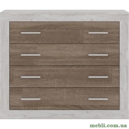 Комод в спальню Гербор Сара KOM4S Сосна каньйон/Дуб сонома трюфель