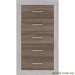Комод в спальню Гербор Сара KOM5S Сосна каньйон/Дуб сонома трюфель