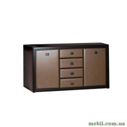 Комод у вітальню Гербор Коен МДФ KOM2D4S Венге магія/Штрокс темний