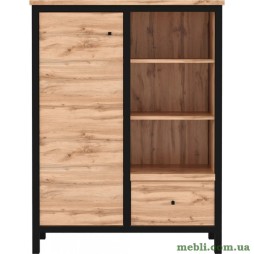 Комод у вітальню Гербор Чос KOM1D1S Дуб Тахо/Чорний