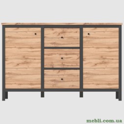 Комод у вітальню Гербор Чос KOM2D3S Дуб Тахо/Чорний