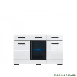 Комод у вітальню з підсвіткою Гербор Вушер KOM 1W2D2S Німфея альба/Білий глянець