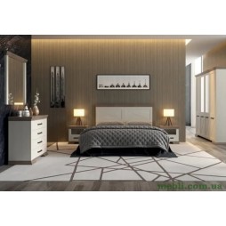 Комплект модульний в спальню Гербор Марсель N100011 Ясен сніжний/Дуб сонома трюфель