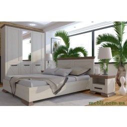 Комплект модульний в спальню Гербор Марсель Ясен сніжний/Дуб сонома трюфель