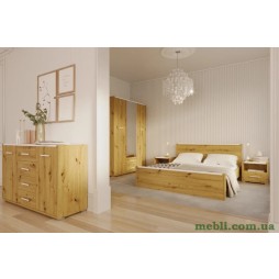 Комплект модульний в спальню Гербор Рутенія N100028 Дуб артизан/Німфея альба