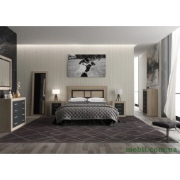 Комплект модульний в спальню Гербор Сара N100018 Дуб сонома/Антрацит