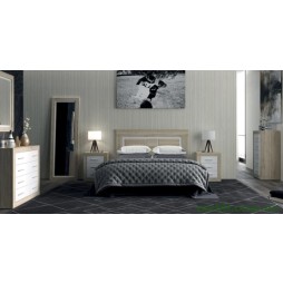 Комплект модульний в спальню Гербор Сара N100019 Дуб сонома/Німфея альба