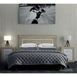 Комплект модульний в спальню Гербор Сара Дуб сонома/Німфея альба