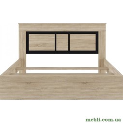 Ліжко двоспальне Гербор Сара LOZ160 160x200 Дуб сонома/Антрацит