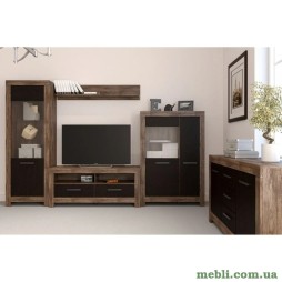 Модульна стінка для вітальні Гербор Белен Дуб ансберг/Дуб болотний коричневий