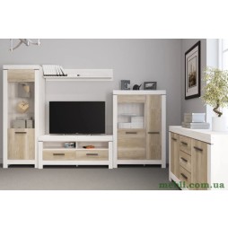 Модульна стінка для вітальні Гербор Белен Сосна каньйон/Дуб корабельний