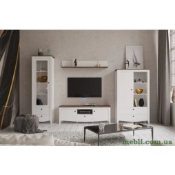 Модульна стінка для вітальні Гербор Каріна N100027 Німфея альба/Дуб сонома трюфель