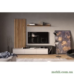 Модульна стінка для вітальні Гербор Клер Німфея альба/Дуб ансберг темний