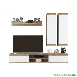Модульна стінка для вітальні Гербор Люсія 175 Дуб тахо/Німфея альба