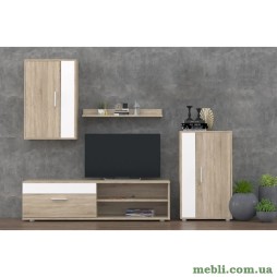 Модульна стінка для вітальні Гербор Міні Барато Дуб сонома/Німфея альба