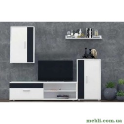 Модульна стінка для вітальні Гербор Міні Барато Німфея альба/Чорний