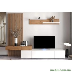 Модульна стінка для вітальні Гербор Ребека плюс Дуб артизан/Німфея альба