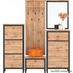 Набір меблів в передпокій Гербор Чос N9964 Дуб Тахо/Чорний