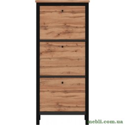 Тумба для взуття Гербор Чос BUТ3D Дуб Тахо/Чорний