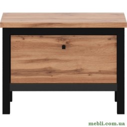 Тумба для взуття Гербор Чос KOM1D Дуб Тахо/Чорний