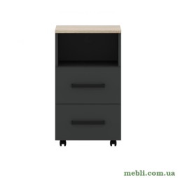 Тумба офісна під стіл Гербор Офіс Нью KON2S Антрацит/Дуб сонома