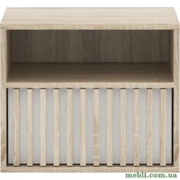 Тумба приліжкова Гербор Брус KOM1S Дуб сонома/Німфея альба