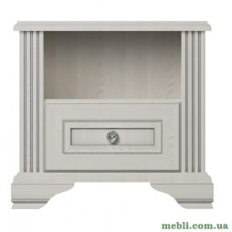 Тумба приліжкова Гербор Вайт Ясен сніжний/Сосна срібна