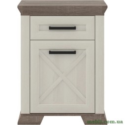 Тумба приліжкова Гербор Марсель KOM1D1S Ясен сніжний/Дуб сонома трюфель