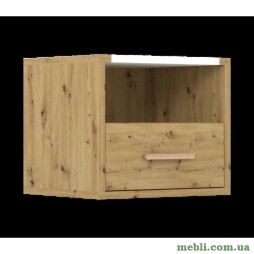 Тумба приліжкова Гербор Рутенія KOM1S Дуб артизан/Німфея альба