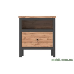 Тумба приліжкова Гербор Чос KOM1S Дуб Тахо/Чорний