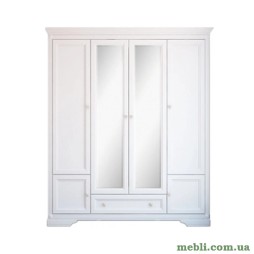 Шафа для одягу в спальню Гербор Клео 4d/1s Білий