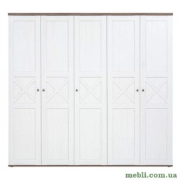 Шафа для одягу в спальню Гербор Тіна SZF5D Сосна каньйон/Дуб сонома трюфель