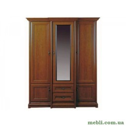 Шафа з дзеркалом в спальню Гербор Соната 3d/2s Каштан
