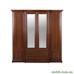 Шафа з дзеркалом в спальню Гербор Соната 4d/2s Каштан