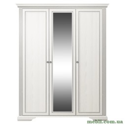 Шафа з дзеркалом для одягу Гербор Вайт 3D(2S) Ясен сніжний/Сосна срібна