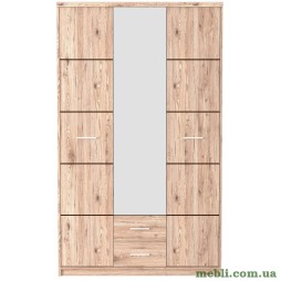 Шафа розпашна з дзеркалом Гербор Шанталь SZF3D2S Дуб санремо світлий